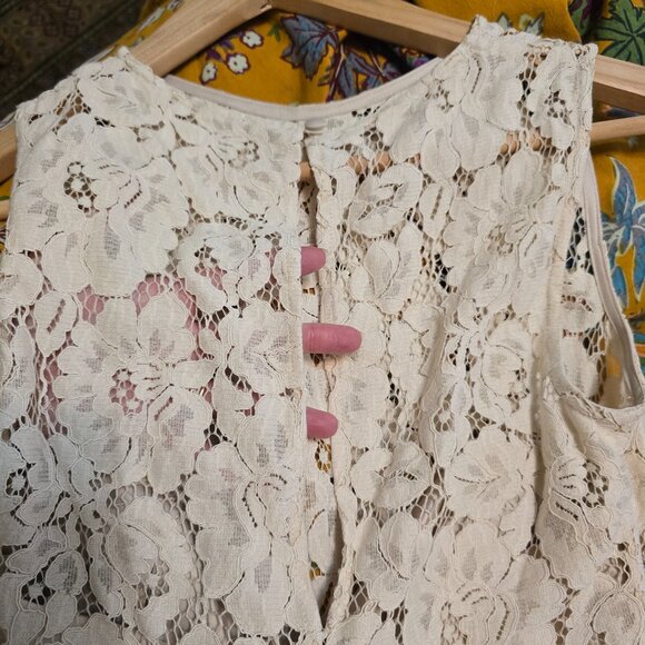 Anthropologie BHLDN Hitherto Kinsey ivory lace dress, size 0 - Picture 8 of 13